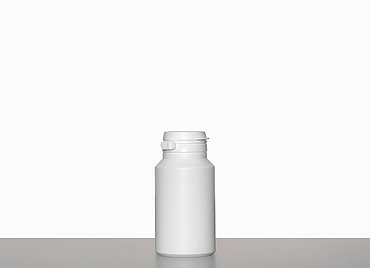 Kunststoff Stülpdeckeldose OV Standard: 100 Milliliter, Farbe: weiß