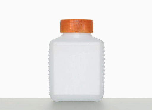 Square bottle H 250/40: 250 milliliter, colour: natural