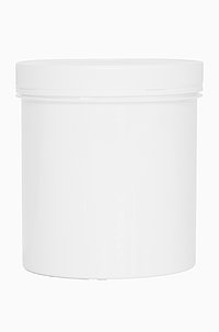 Screw lid can: 1,0 liter, colour: white