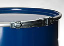 Stahlblech Deckelfass: 213,0 Liter, Farbe: blau RAL 5010