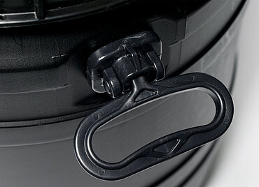 Kunststoff Schraubdeckelfass UV-beständig: 55,0 Liter, Farbe: schwarz