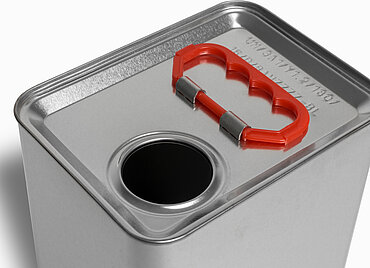 Weißblechkanister: 5,0 Liter, Farbe: blank