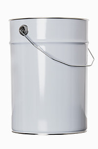 Tinplate bucket: 12,0 liter, colour: white