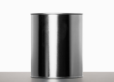 Weißblechdose: 1,0 Liter, Farbe: blank