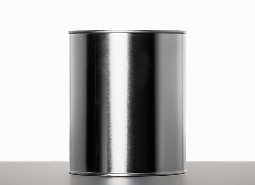 Weißblechdose: 1,0 Liter, Farbe: blank