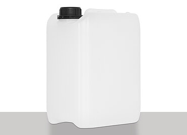 Plastic canister: 5,0 liter, colour: natural