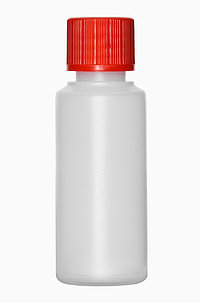 Kunststoff Rundflasche R 30/18: 30 Milliliter, Farbe: natur