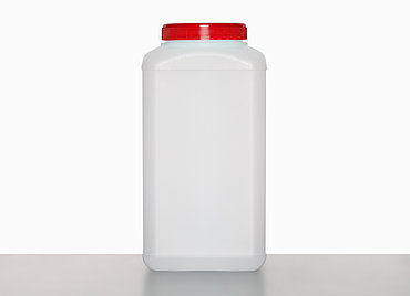 Kunststoff Vierkantflasche: 2,0 Liter, Farbe: natur