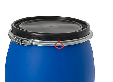 Open head drum: 120,0 liter, colour: blue Open head drum: 120,0 liter, colour: blue