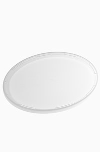Schnappdeckel oval aus PP ø  Mündung