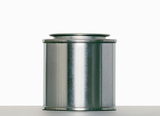 Weißblechdose: 100 Milliliter, Farbe: blank