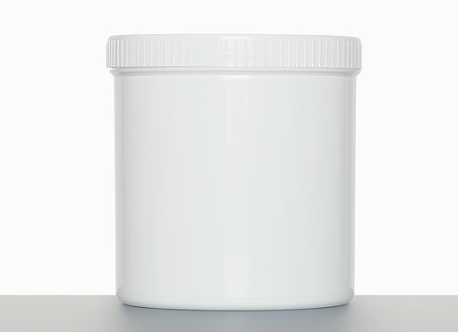Screw cap can: 1,0 liter, colour: white