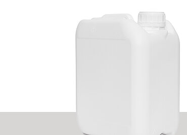 Kunststoffkanister fluoriert: 5,0 Liter, Farbe: weiß Kunststoffkanister fluoriert: 5,0 Liter, Farbe: weiß