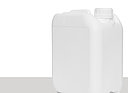Kunststoffkanister fluoriert: 5,0 Liter, Farbe: weiß
