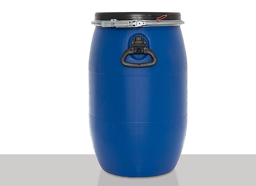 Kunststoff Deckelfass E.V.: 60,0 Liter, Farbe: blau