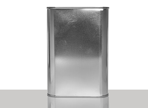 Tinplate canister: 1,0 liter, colour: blank