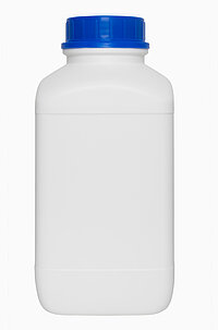 Kunststoff Chemikalienflasche weiß HDPE