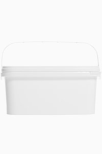 Square bucket: 3,0 liter, colour: white