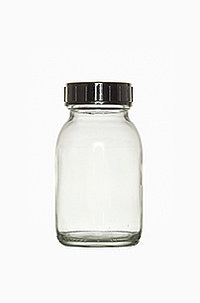 Weithalsglas: 125 Milliliter, Farbe: klar
