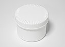 Screw lid can: 500 milliliter, colour: white