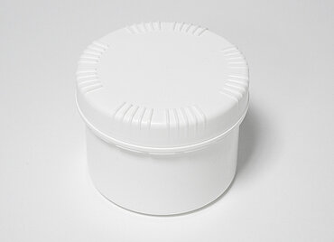 Screw lid can: 500 milliliter, colour: white Screw lid can: 500 milliliter, colour: white