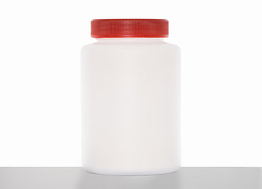 Kunststoff Schraubdeckeldose: 500 Milliliter, Farbe: natur