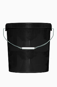 Kunststoff Rundeimer ECO: 21,3 Liter, Farbe: schwarz