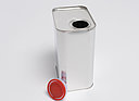 Tinplate canister: 1,0 liter, colour: blank