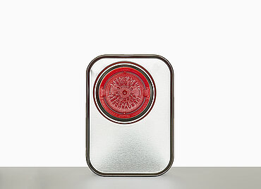 Tinplate canister: 1,2 liter, colour: blank Tinplate canister: 1,2 liter, colour: blank
