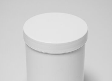 Screw cap can: 325 milliliter, colour: white