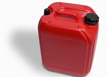 Kunststoffkanister: 20,0 Liter, Farbe: rot Kunststoffkanister: 20,0 Liter, Farbe: rot