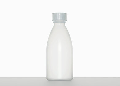 Laborflasche: 100 Milliliter, Farbe: natur