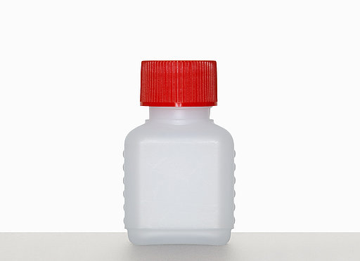 Square bottle D 50/25: 50 milliliter, colour: natural