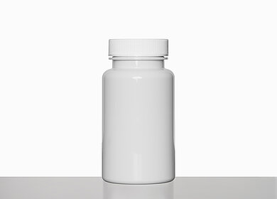 PET Packer: 120 Milliliter, Farbe: weiß