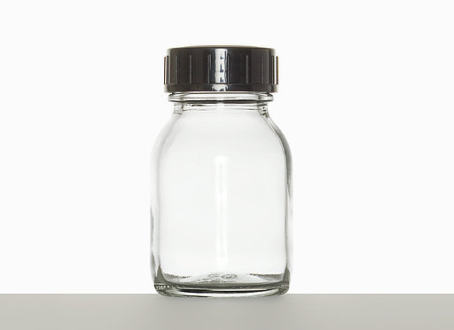 Weithalsglas: 50 Milliliter, Farbe: klar