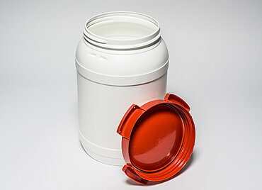 Schraubdeckel Weithalsfass: 20,0 Liter, Farbe: weiß Schraubdeckel Weithalsfass: 20,0 Liter, Farbe: weiß