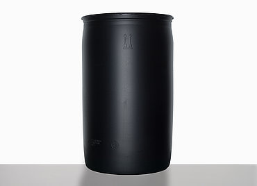 Kunststoff Spundfass L-Ring Ex-geschützt: 220,0 Liter, Farbe: schwarz