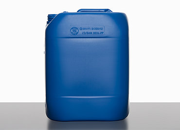 Plastic canister: 10,0 liter, colour: blue