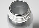 Aluminiumflasche Rundschulter: 625 Milliliter, Farbe: silbermatt gebeizt