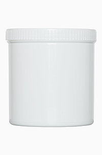 Screw cap can: 1,0 liter, colour: white