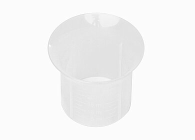 Measuring cup: 30 milliliter, colour: natural
