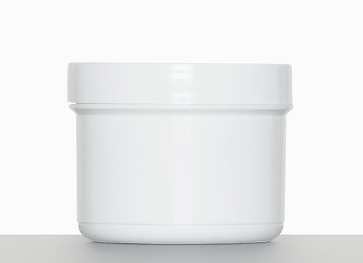 Kunststoff Schraubdeckeldose: 100 Milliliter, Farbe: weiß