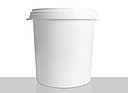 Kunststoff Hobbock: 30,0 Liter, Farbe: weiß