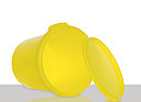 Plastic hobbock: 30,0 liter, colour: yellow