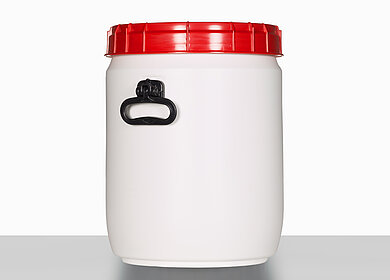 Total opening drum: 34,0 liter, colour: white