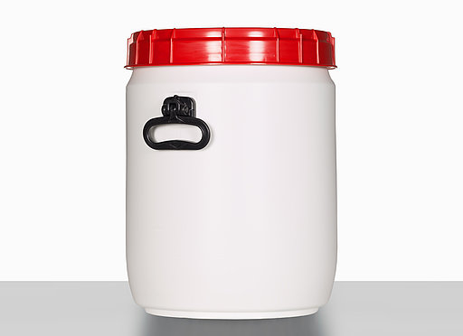 Total opening drum: 34,0 liter, colour: white