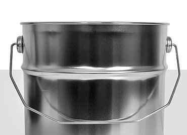 Weißblecheimer: 10,0 Liter, Farbe: blank Weißblecheimer: 10,0 Liter, Farbe: blank
