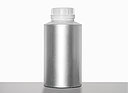Aluminiumflasche Schrägschulter: 1,3 Liter, Farbe: silbermatt gebeizt