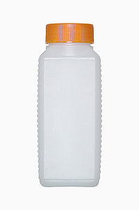 Kunststoff Vierkantflasche: 250 Milliliter, Farbe: natur