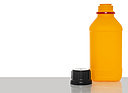 Kunststoff Gefahrgutflasche: 1,0 Liter, Farbe: gelb orange